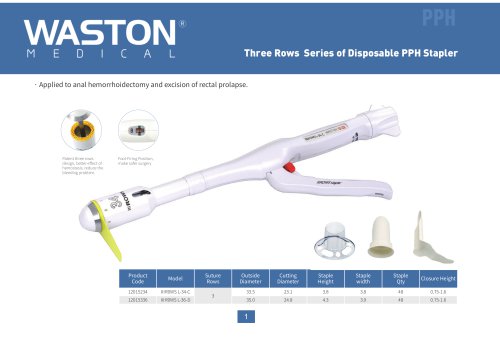 Circular surgical stapler III ROWS