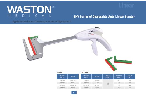 Linear surgical stapler ZHY