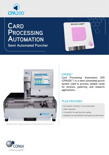 Card Processing Automation 200™ (CPA200™)