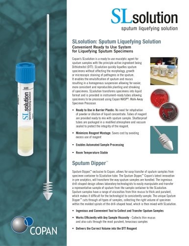 SLsolution: Sputum Liquefying Solution