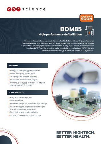 BDM85 (High-performance defibrillation)