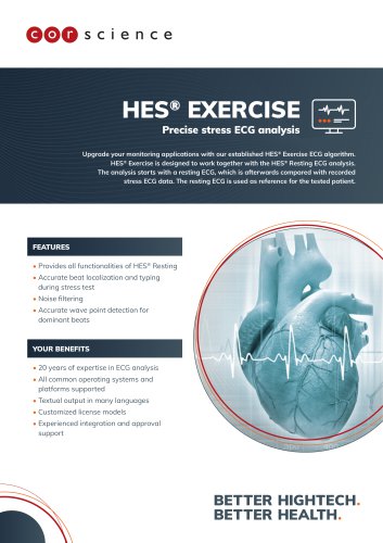 HES® Exercise (Precise stress ECG analysis)