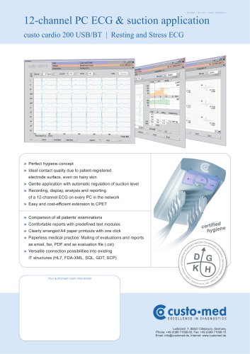 12-channel PC ECG & suction application