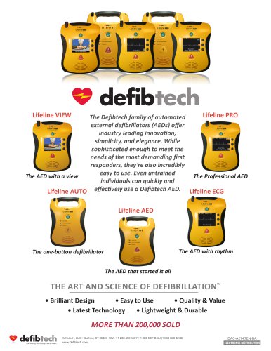 Defibtech Family of AEDs