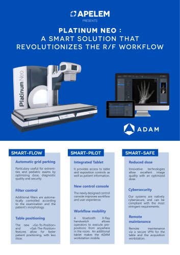 PLATINUM NEO : A SMART SOLUTION THAT REVOLUTIONIZES THE R/F WORKFLOW