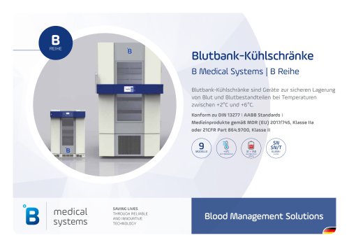 Blutbank-Külhschränke