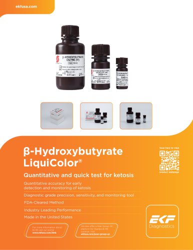 Beta-Hydroxybutyrate LiquiColor&reg;: Datasheet (EN US MK-0009.01 09.2025)