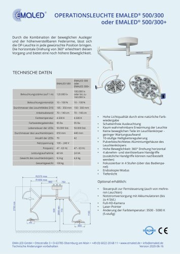 EMALED® 500/300 oder EMALED® 500/300+