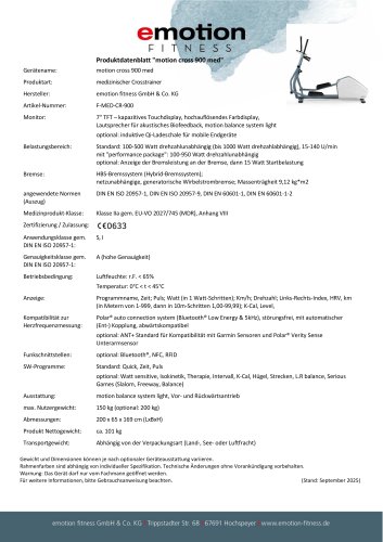 motion cross 900 med