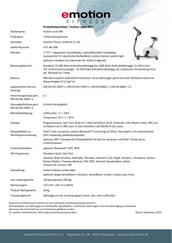 motion cycle 900