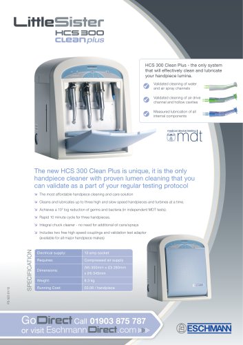 HCS300 Clean Plus Information Sheet