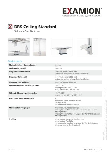 X-DRS Ceiling Standard
