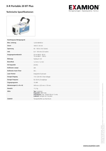 X-R Portable 20 BT Plus VET