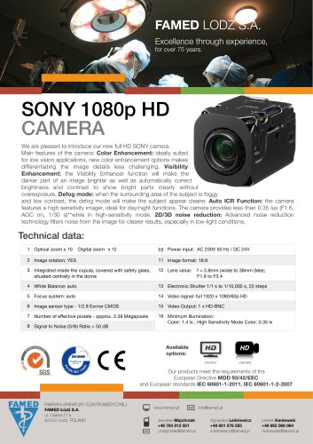 SONY 1080p HD