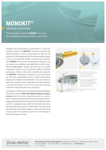 MONOKIT® - disposable container