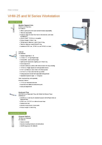 VHM-25 and M Series Workstation