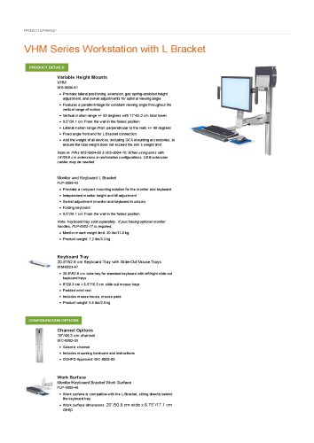 VHM Series Workstation with L Bracket