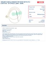 TERUMO SURFLO WINGED INFUSION SETS 21G - 0.8x19 mm - SV*21NL30 - green - sterile
