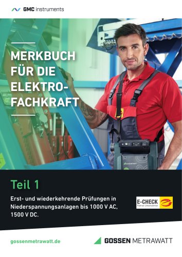 MERKBUCH FÜR DIE ELEKTROFACHKRAFT