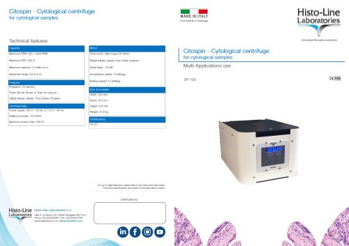 Cito-Spin Cytocentrifuge Cytolgical