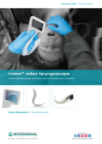 i-view™ video laryngoscope