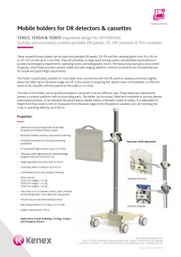 Mobile holders for DR detectors & cassettes