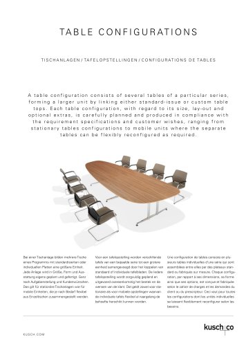 Table Configurations