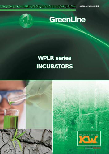 WPL - WPLR series INCUBATORS