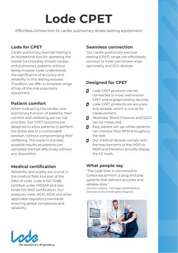 Lode cpet brochure