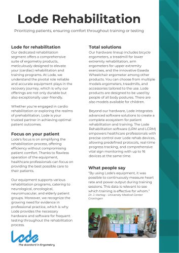 Lode rehabilitation brochure
