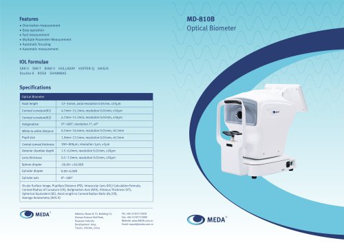 MEDA/Optical Biometer/MD-810B