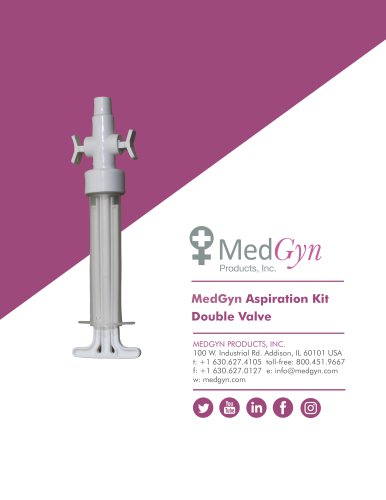 MedGyn Aspiration Kit Double Valve