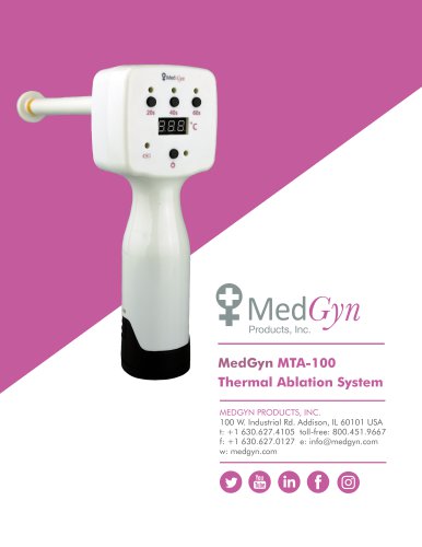 MedGyn MTA-100 Thermal Ablation System