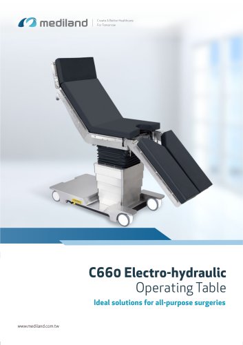 C660 Electro-hydraulic Operating Table Catalog