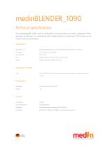 Technical Specifications medinBLENDER 1090