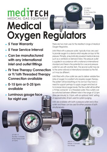 Medical Gas Regulators