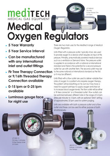 Medical Oxygen Regulator