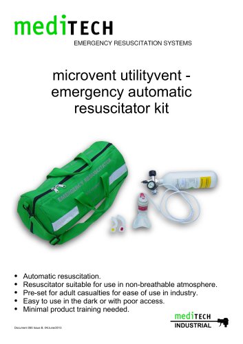 microvent utilityvent - emergency automatic resuscitator kit