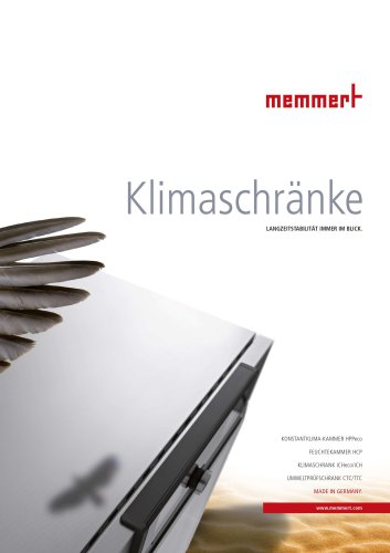 Broschüre Klimaschränke