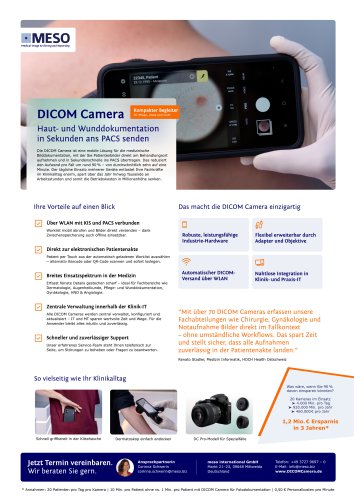Produktübersicht DICOM-Camera