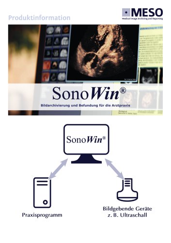 Produktübersicht SonoWin (Artzpraxen)
