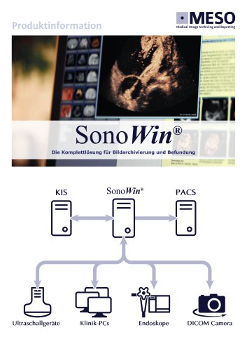 Produktübersicht SonoWin (Krankenhäuser)