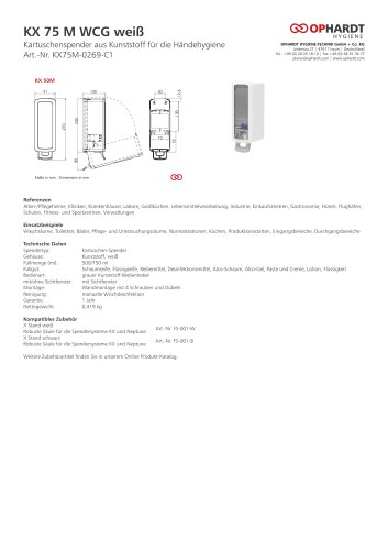 KX 75 M WCG weiß