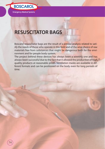 Catalogue Resuscitator bags