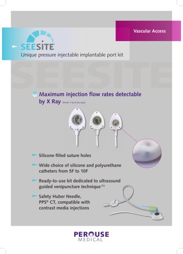 Seesite Unique pressure injectable implantable port kit