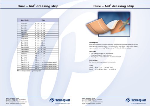 Cure – Aid® dressing strip Dermiplast