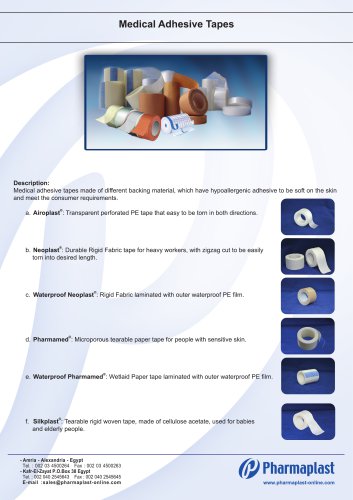 Medical Adhesive Tapes