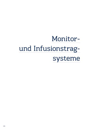 Monitor- und Infusionsstragsysteme