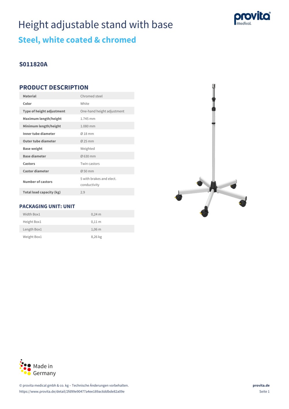 S011820A - provita medical