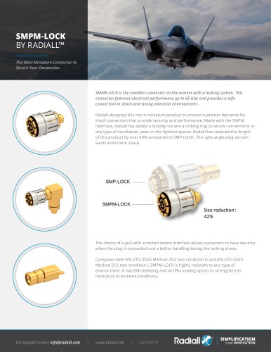 SMPM-LOCK BY RADIALL&trade;
